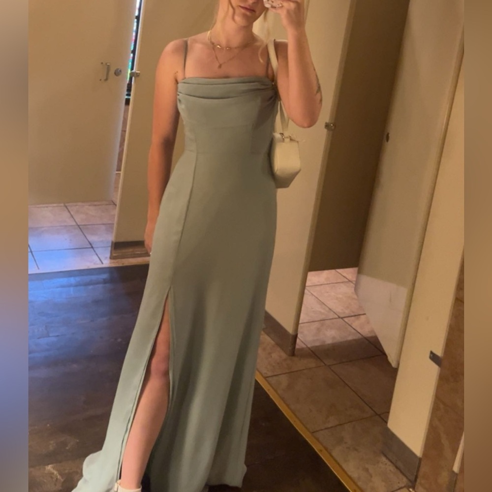 Birdy Grey Strapless Sage Dress